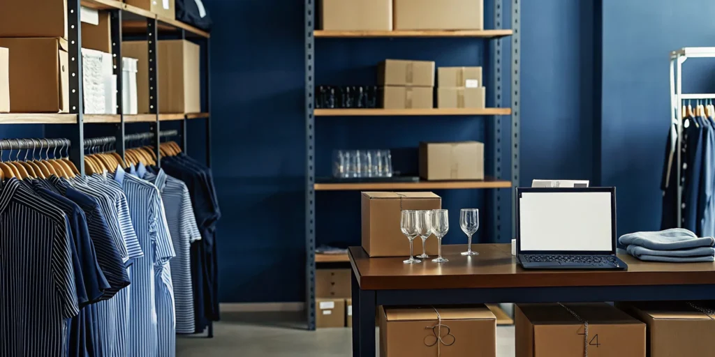 Company swag store inventory and branded merchandise