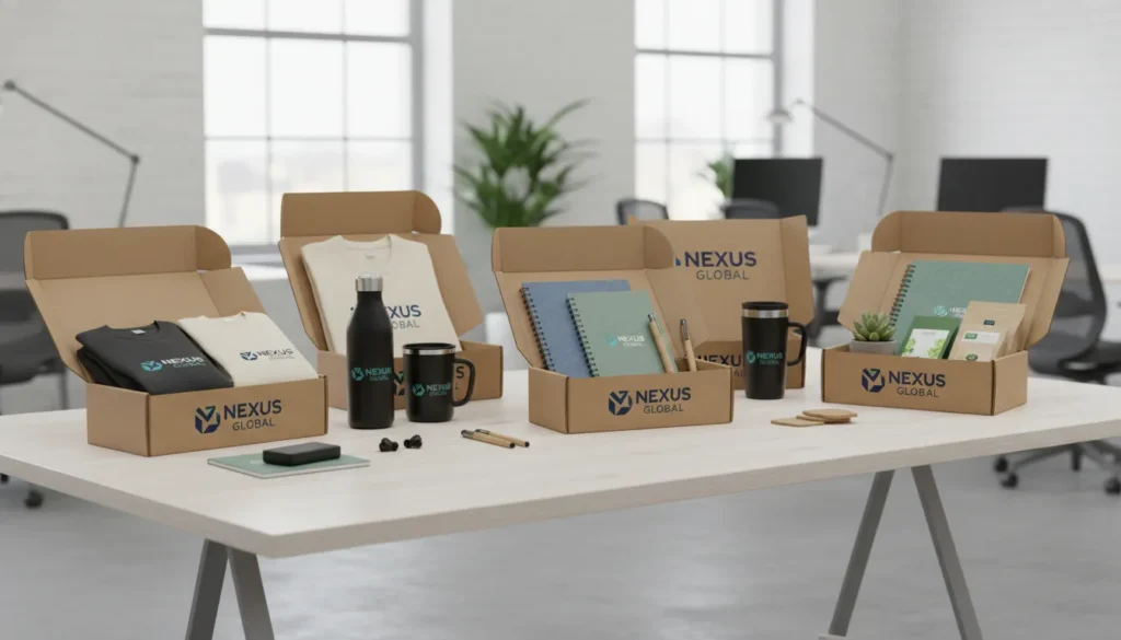 Corporate swag ideas kit for remote and hybrid employees