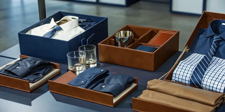 Premium branded employee appreciation gift kits with apparel and packaging