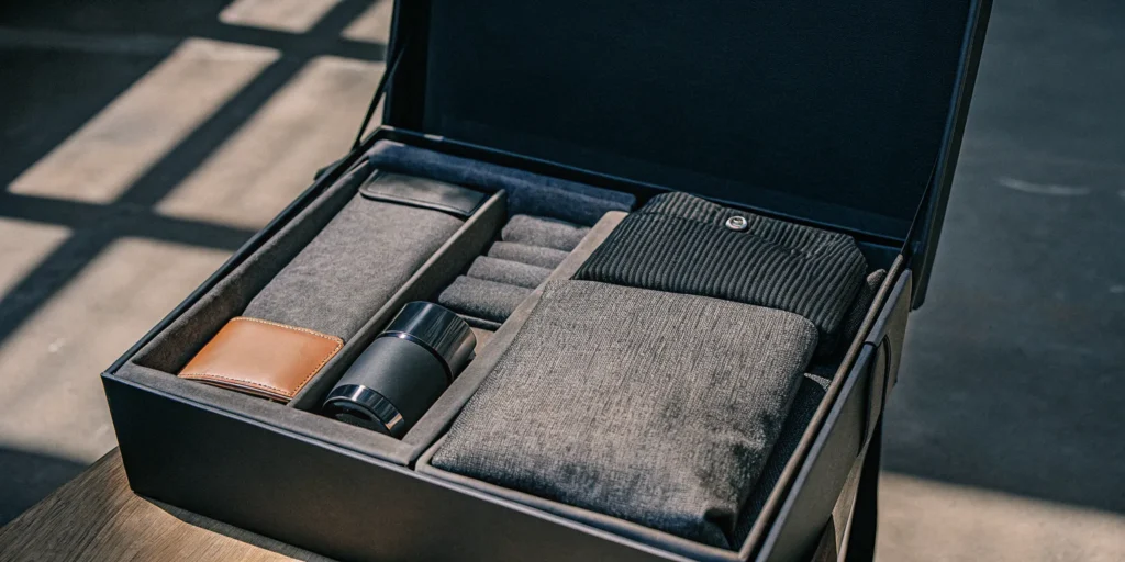 Custom branded onboarding gift box from Brand Vessel