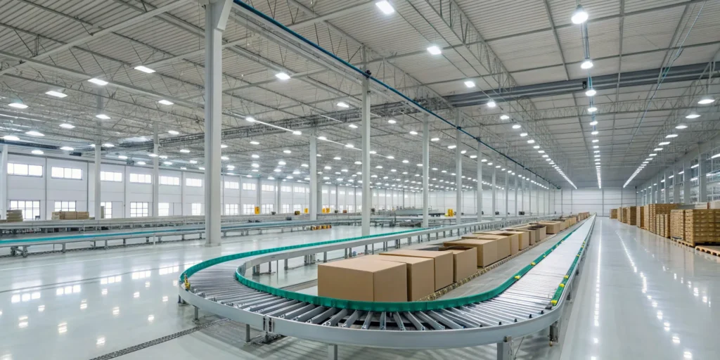 A quality custom distribution center prepares packages for nationwide delivery.